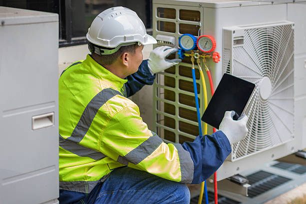 Professional Hvac technician working in Dale, PA